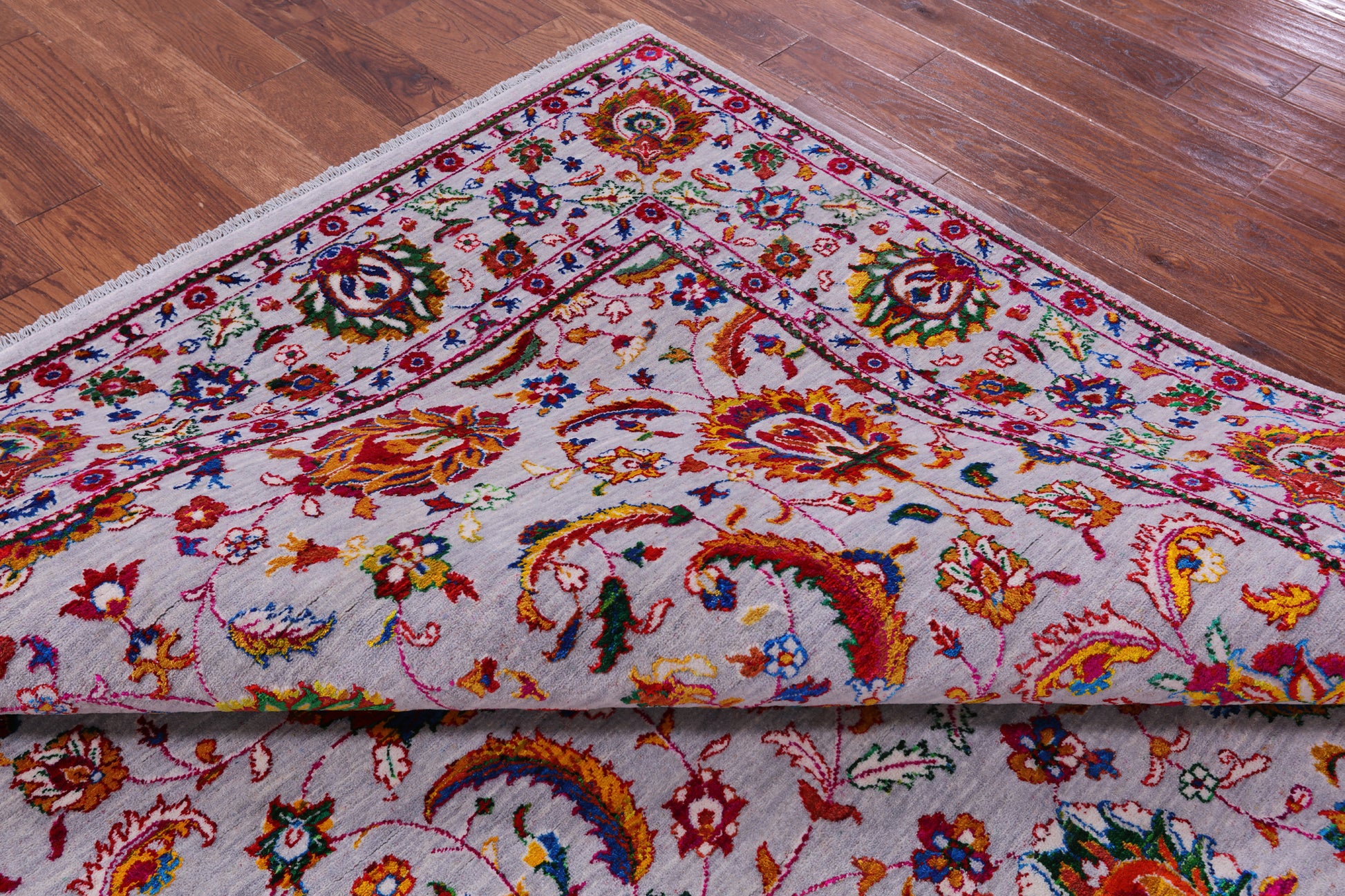 Persian Tabriz Hand Knotted Wool & Silk Rug - 8' 1" X 10' 3" - Golden Nile