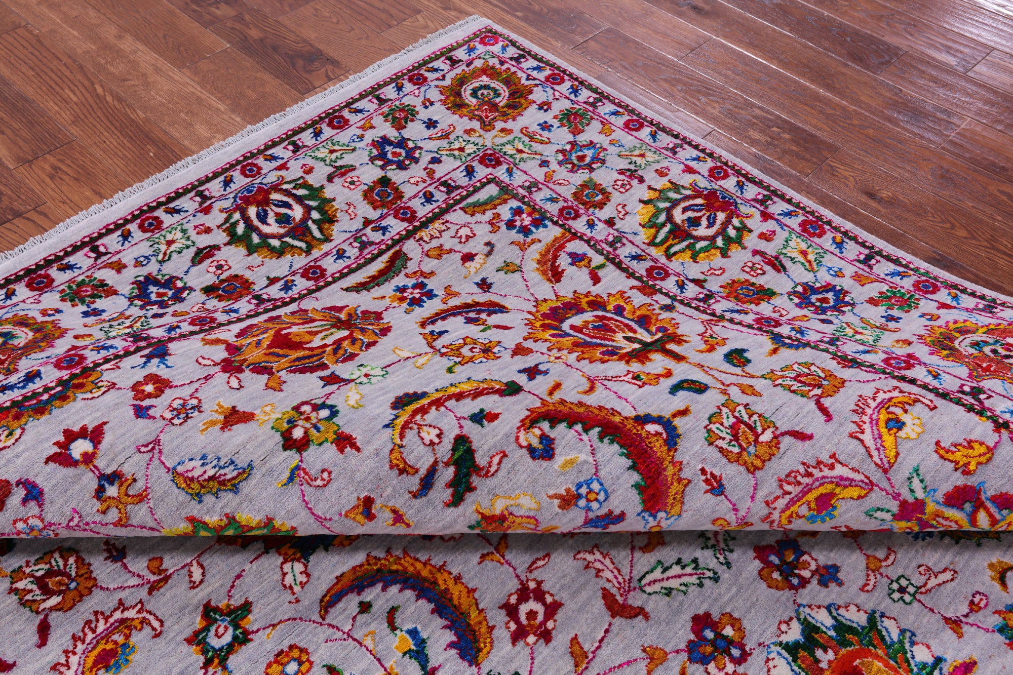 Persian Tabriz Hand Knotted Wool & Silk Rug - 8' 1" X 10' 3" - Golden Nile