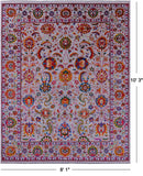 Persian Tabriz Hand Knotted Wool & Silk Rug - 8' 1" X 10' 3" - Golden Nile
