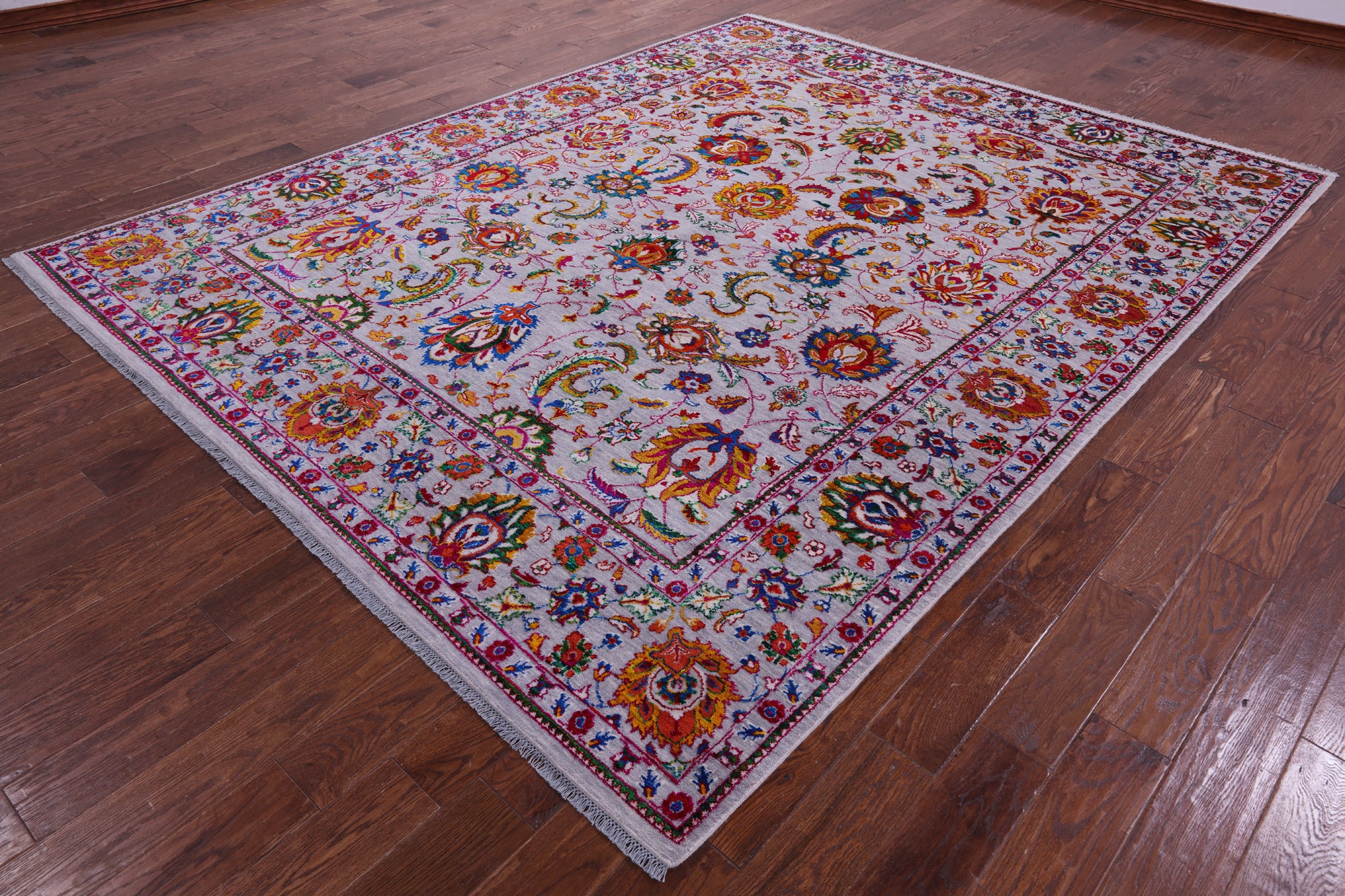 Persian Tabriz Hand Knotted Wool & Silk Rug - 8' 1" X 10' 3" - Golden Nile