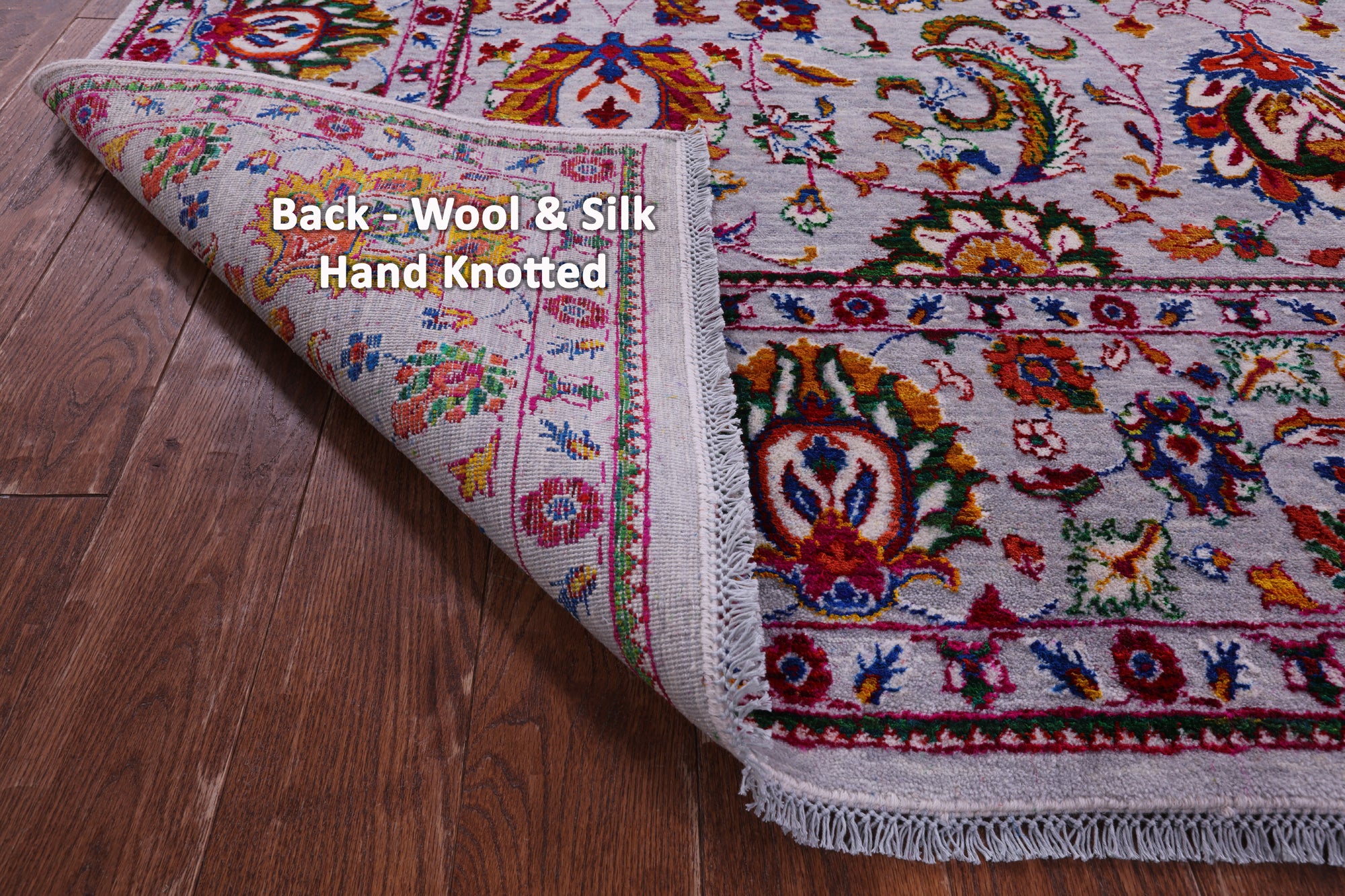 Persian Tabriz Hand Knotted Wool & Silk Rug - 8' 1" X 10' 3" - Golden Nile