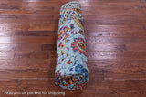 Blue Persian Tabriz Hand Knotted Wool & Silk Rug - 7' 11" X 10' 0" - Golden Nile