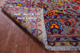 Grey Persian Tabriz Hand Knotted Wool & Silk Rug - 7' 11" X 10' 0" - Golden Nile