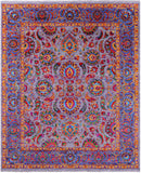Persian Tabriz Handmade Wool & Silk Rug - 8' 0" X 9' 11" - Golden Nile