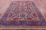 Persian Tabriz Handmade Wool & Silk Rug - 8' 0" X 9' 11" - Golden Nile
