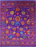 Persian Tabriz Hand Knotted Silk Rug - 8' 0" X 10' 3" - Golden Nile