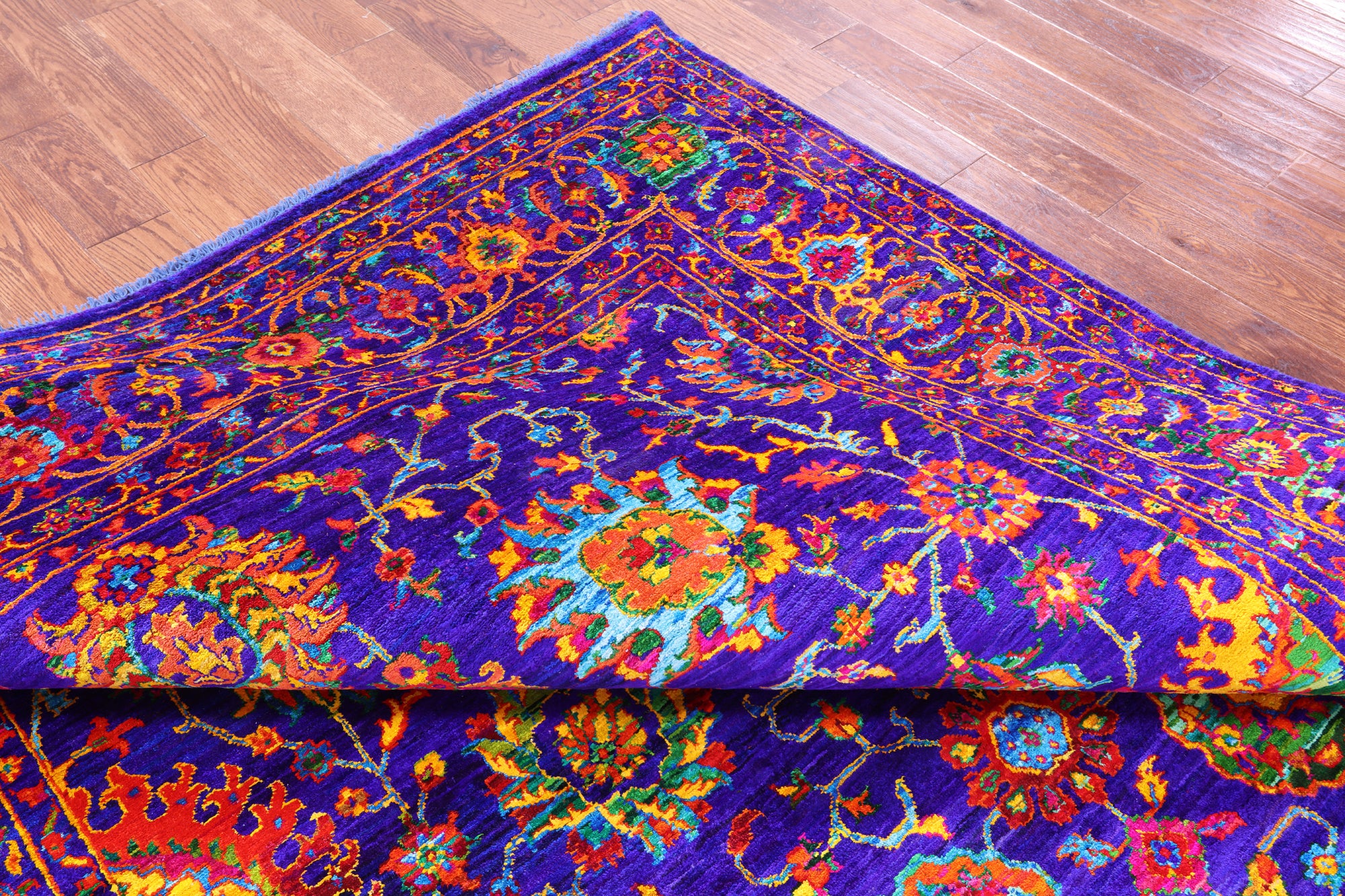 Persian Tabriz Hand Knotted Silk Rug - 8' 0" X 10' 3" - Golden Nile