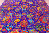 Persian Tabriz Hand Knotted Silk Rug - 8' 0" X 10' 3" - Golden Nile