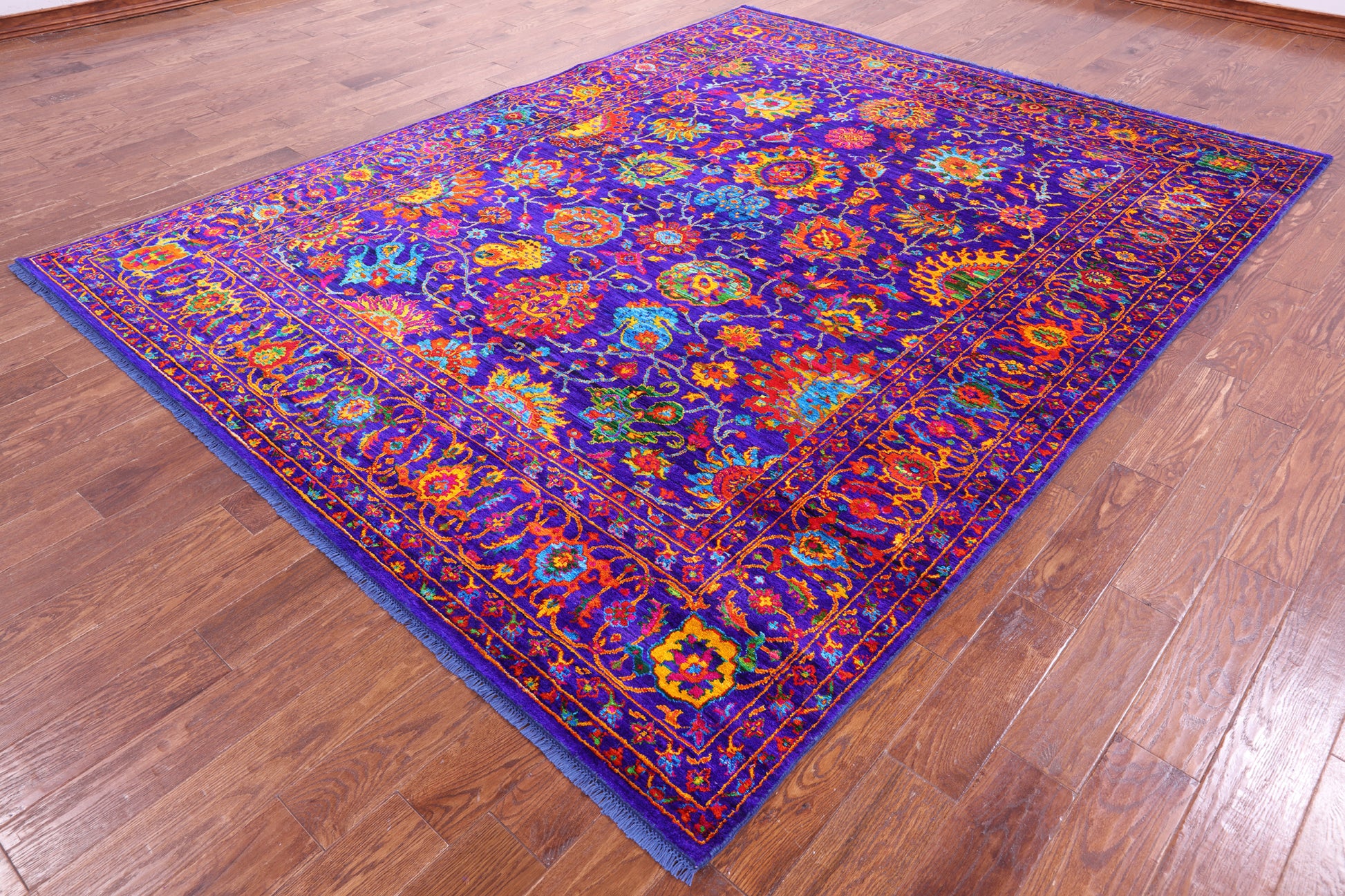 Persian Tabriz Hand Knotted Silk Rug - 8' 0" X 10' 3" - Golden Nile