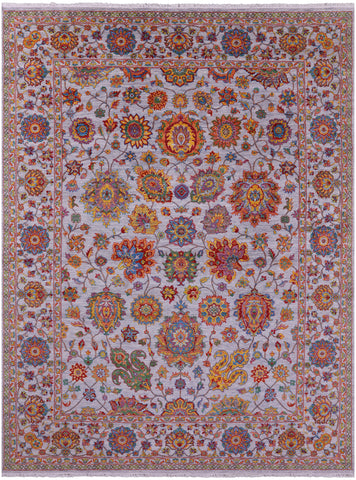 Persian Tabriz Handmade Wool Rug - 9' 0