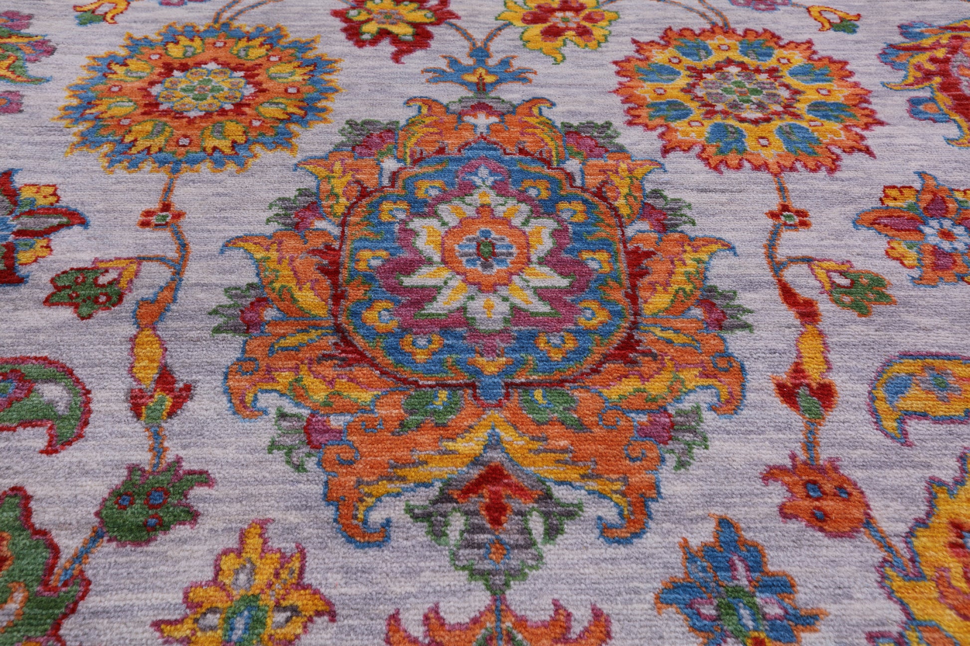 Persian Tabriz Handmade Wool Rug - 9' 0" X 11' 11" - Golden Nile