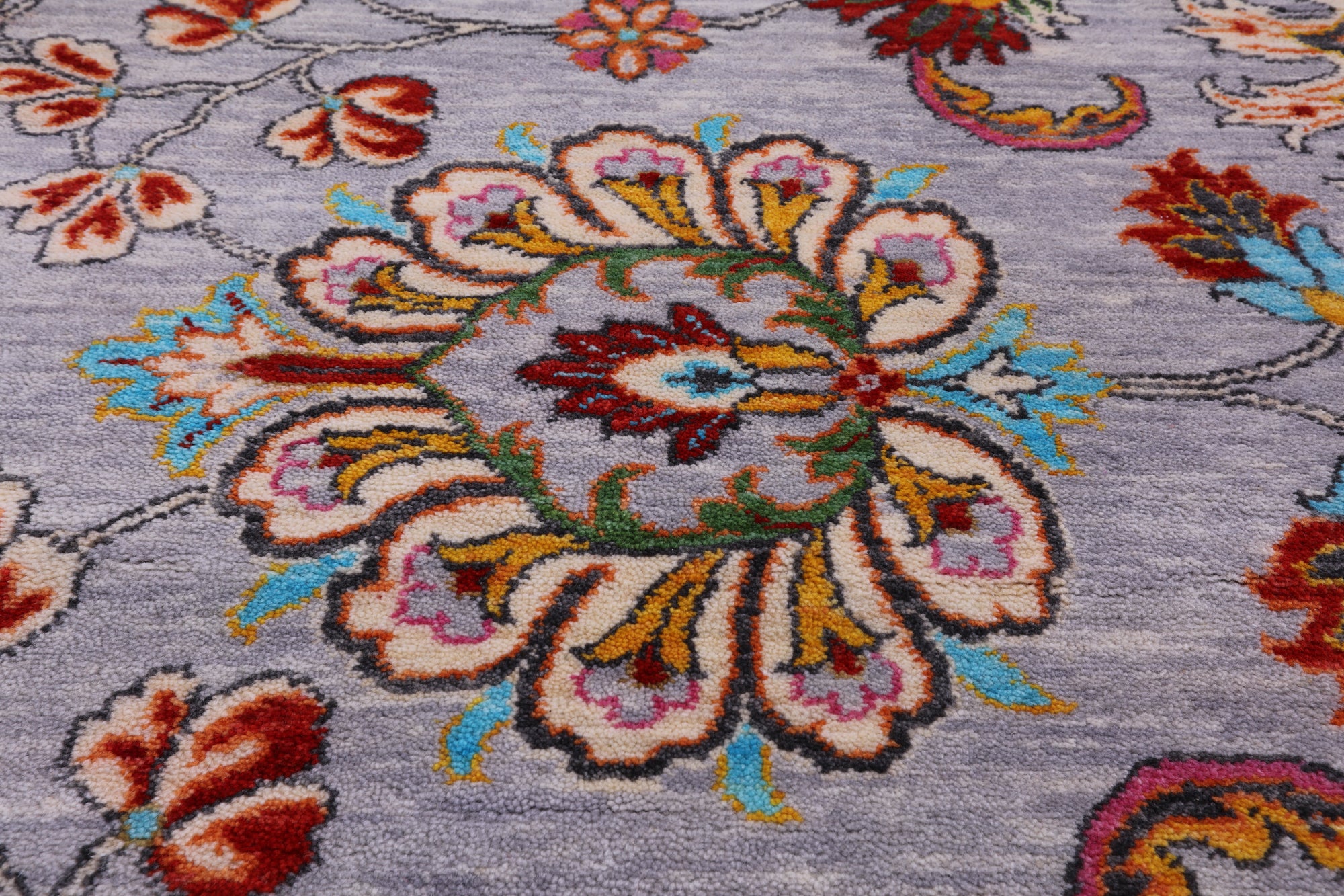 Persian Tabriz Hand Knotted Wool Rug - 8' 0" X 10' 1" - Golden Nile