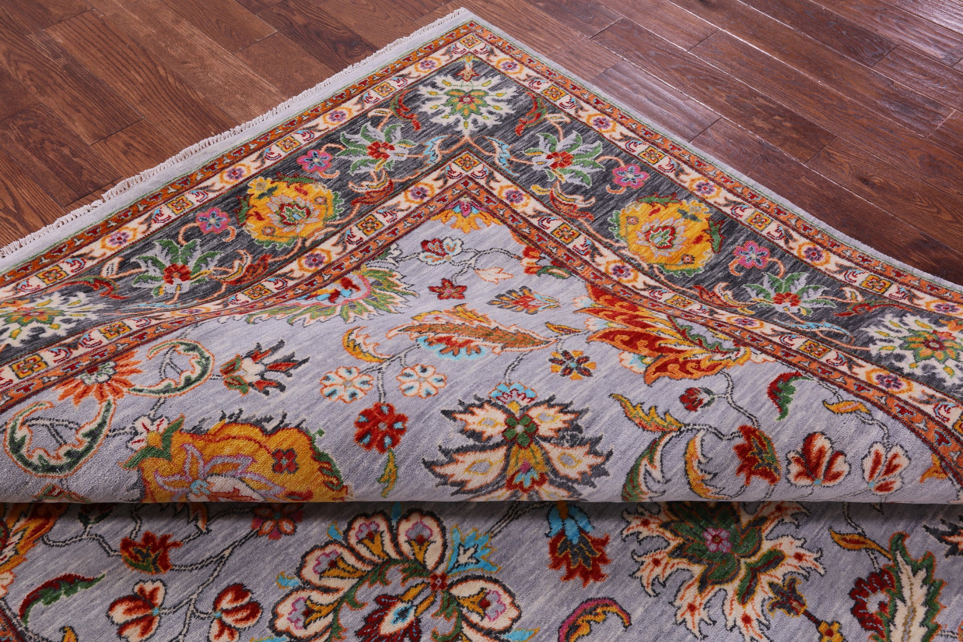 Persian Tabriz Hand Knotted Wool Rug - 8' 0" X 10' 1" - Golden Nile