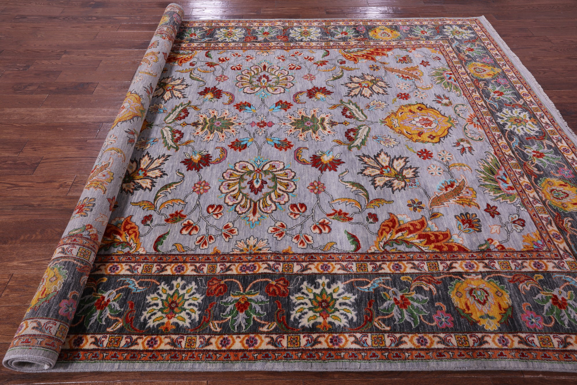 Persian Tabriz Hand Knotted Wool Rug - 8' 0" X 10' 1" - Golden Nile