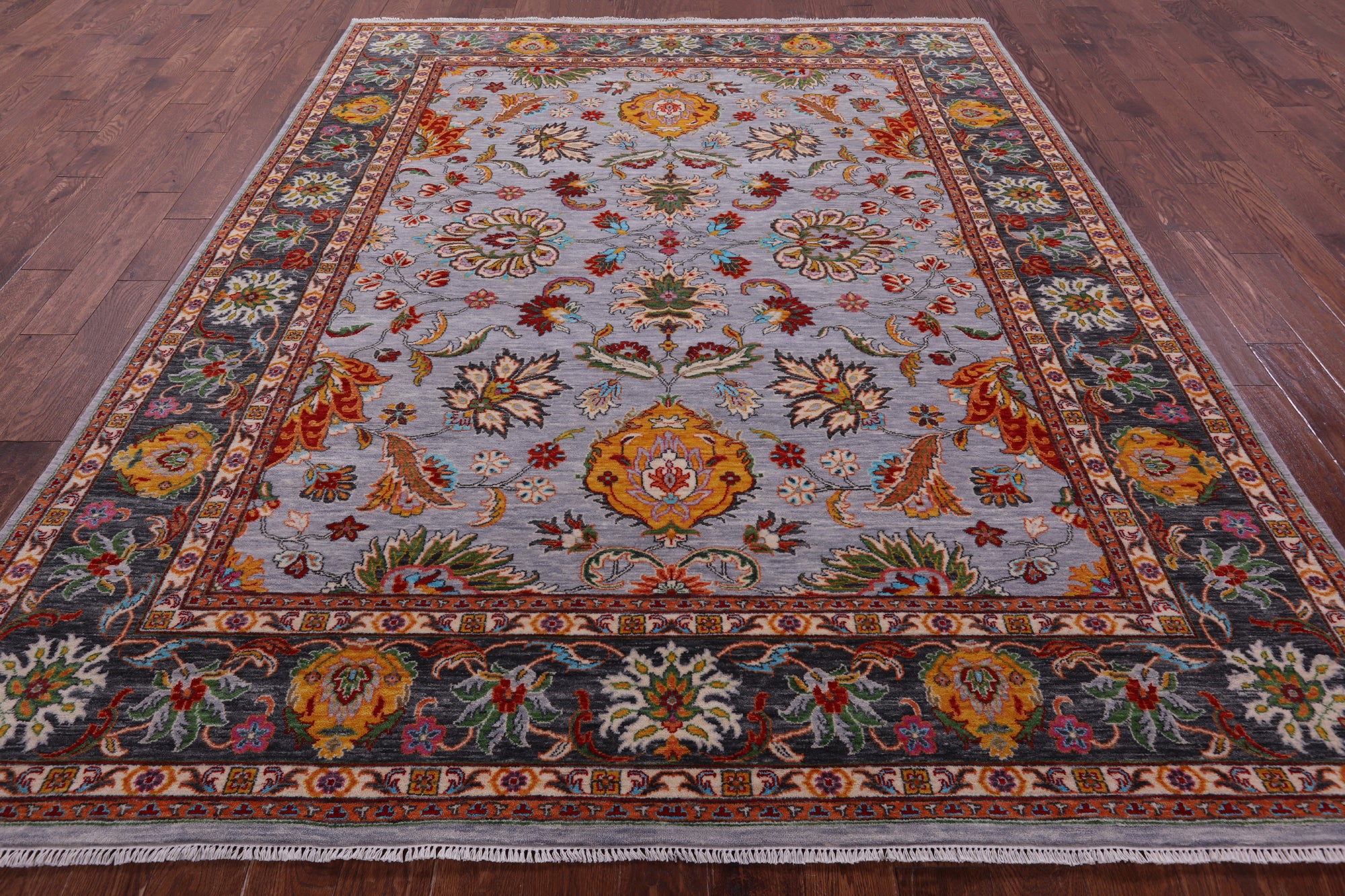 Persian Tabriz Hand Knotted Wool Rug - 8' 0" X 10' 1" - Golden Nile