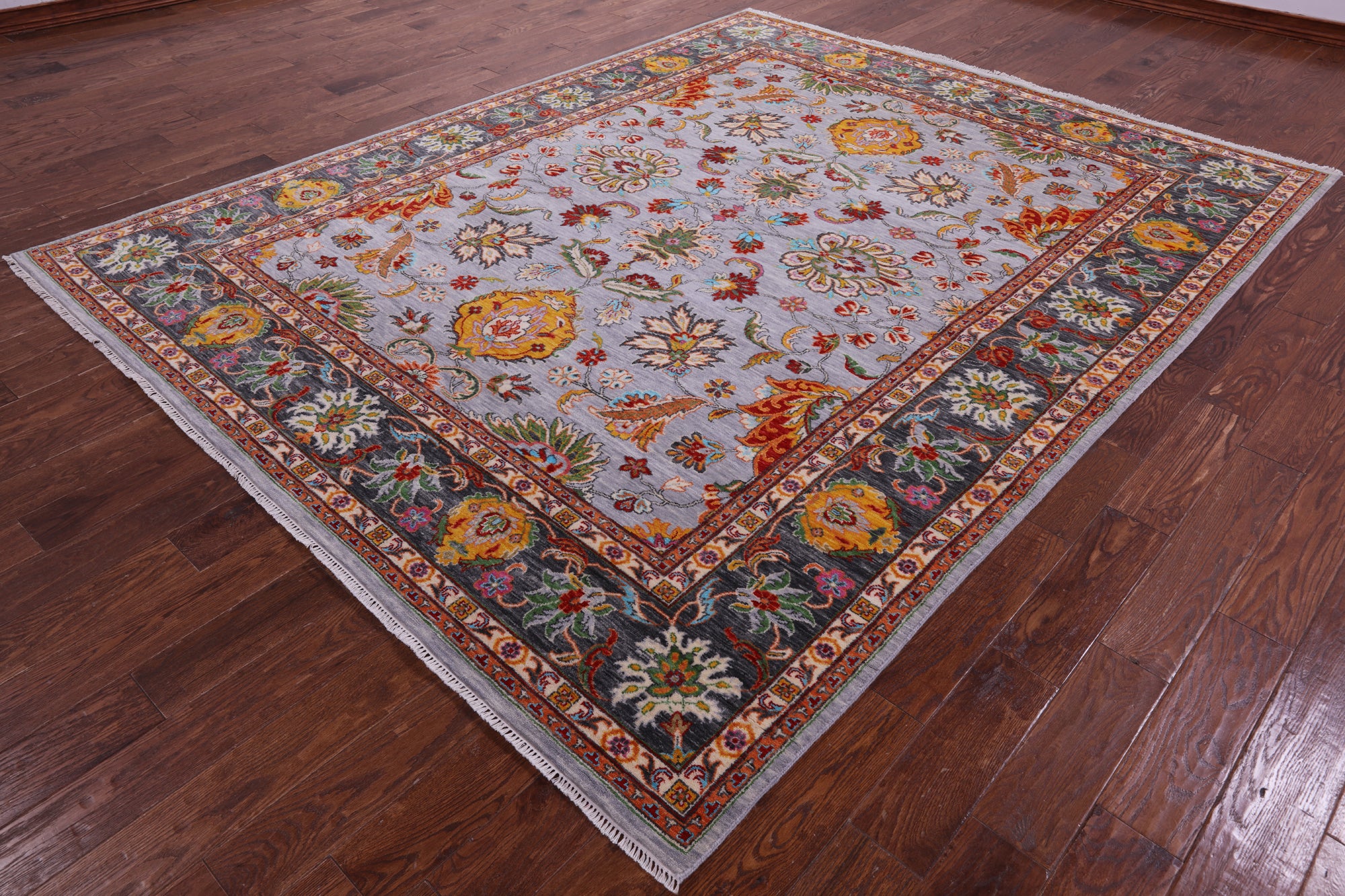 Persian Tabriz Hand Knotted Wool Rug - 8' 0" X 10' 1" - Golden Nile