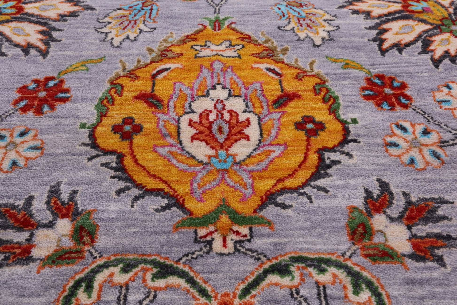 Persian Tabriz Hand Knotted Wool Rug - 8' 0" X 10' 1" - Golden Nile