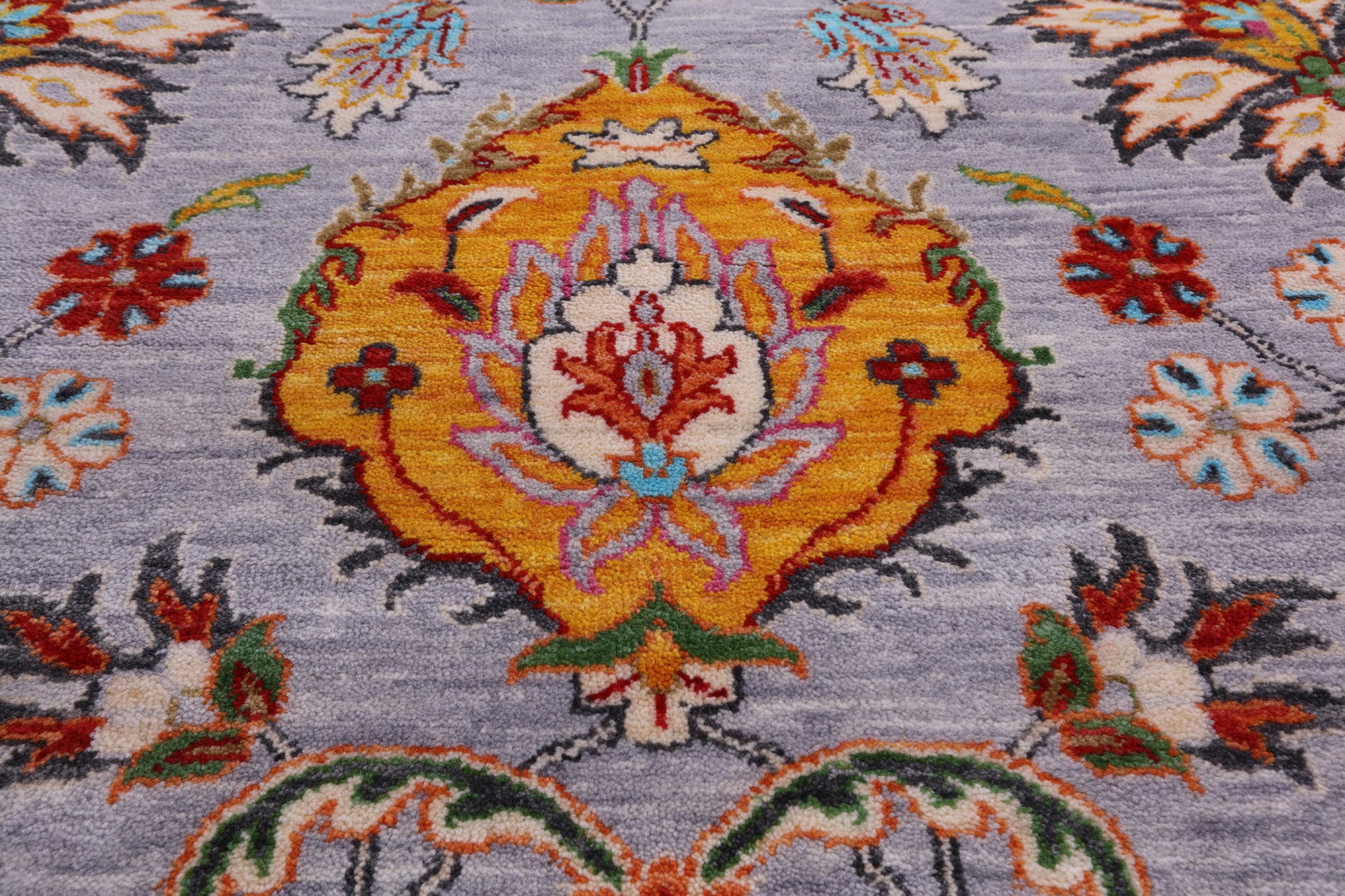 Persian Tabriz Hand Knotted Wool Rug - 8' 0" X 10' 1" - Golden Nile