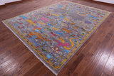 Tribal Persian Gabbeh Handmade Wool Rug - 8' 11" X 11' 11" - Golden Nile