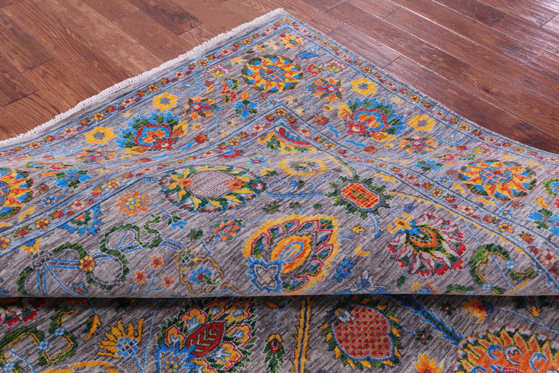 Persian Tabriz Hand Knotted Wool Rug - 8' 1" X 10' 1" - Golden Nile