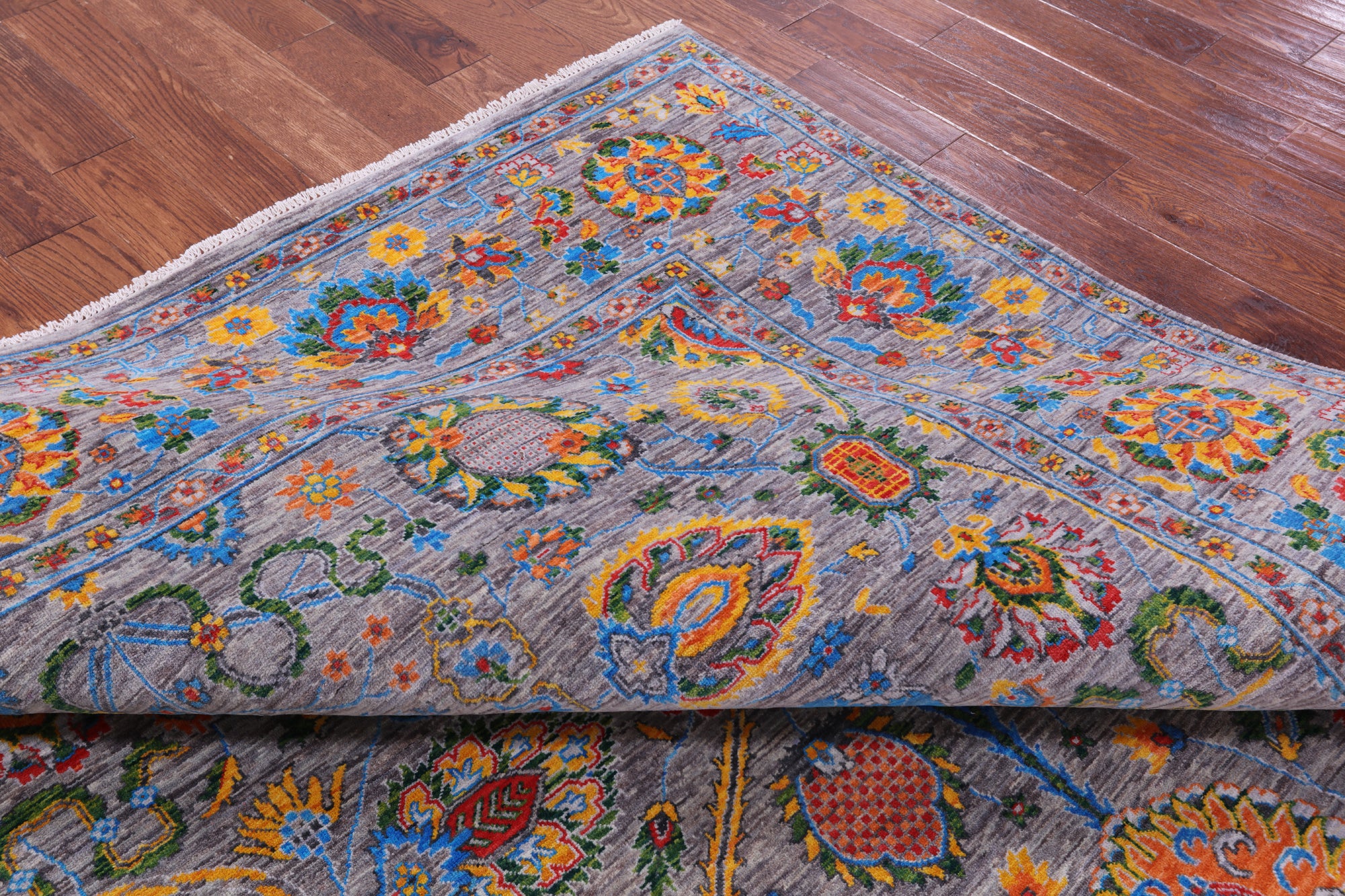 Persian Tabriz Hand Knotted Wool Rug - 8' 1" X 10' 1" - Golden Nile