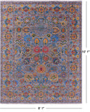 Persian Tabriz Hand Knotted Wool Rug - 8' 1" X 10' 1" - Golden Nile