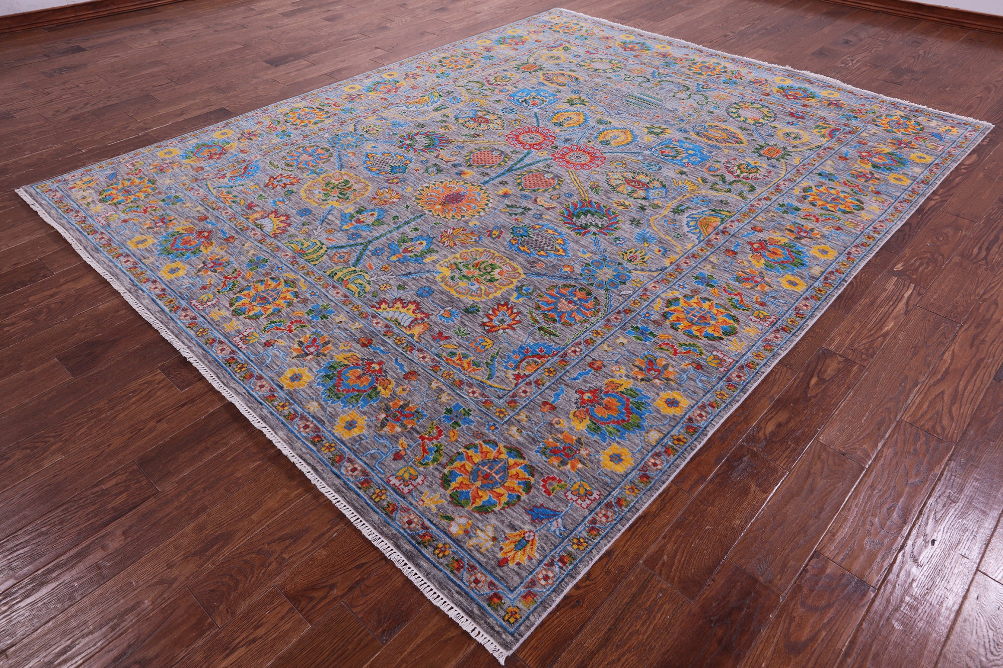 Persian Tabriz Hand Knotted Wool Rug - 8' 1" X 10' 1" - Golden Nile