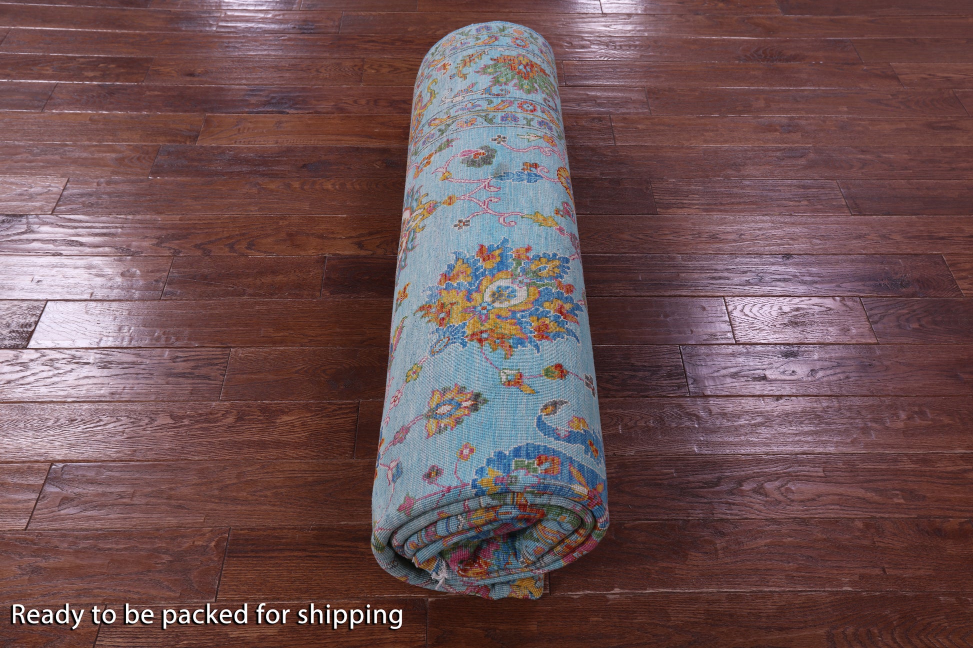 Blue Persian Tabriz Hand Knotted Wool Rug - 8' 0" X 10' 0" - Golden Nile