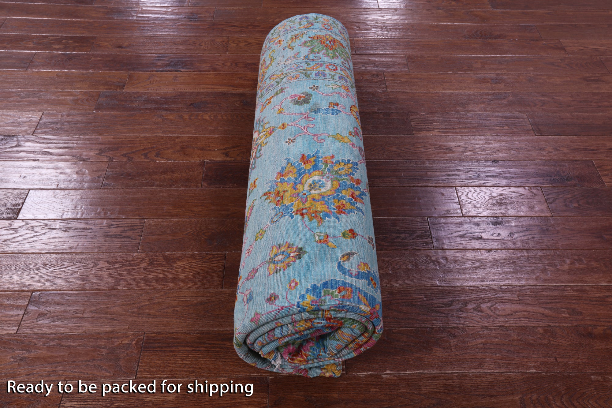 Blue Persian Tabriz Hand Knotted Wool Rug - 8' 0" X 10' 0" - Golden Nile