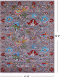 William Morris Handmade Wool Rug - 8' 10" X 12' 2" - Golden Nile
