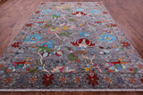 William Morris Handmade Wool Rug - 8' 10" X 12' 2" - Golden Nile