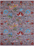 William Morris Handmade Wool Rug - 8' 10" X 12' 2" - Golden Nile