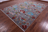 William Morris Handmade Wool Rug - 8' 10" X 12' 2" - Golden Nile