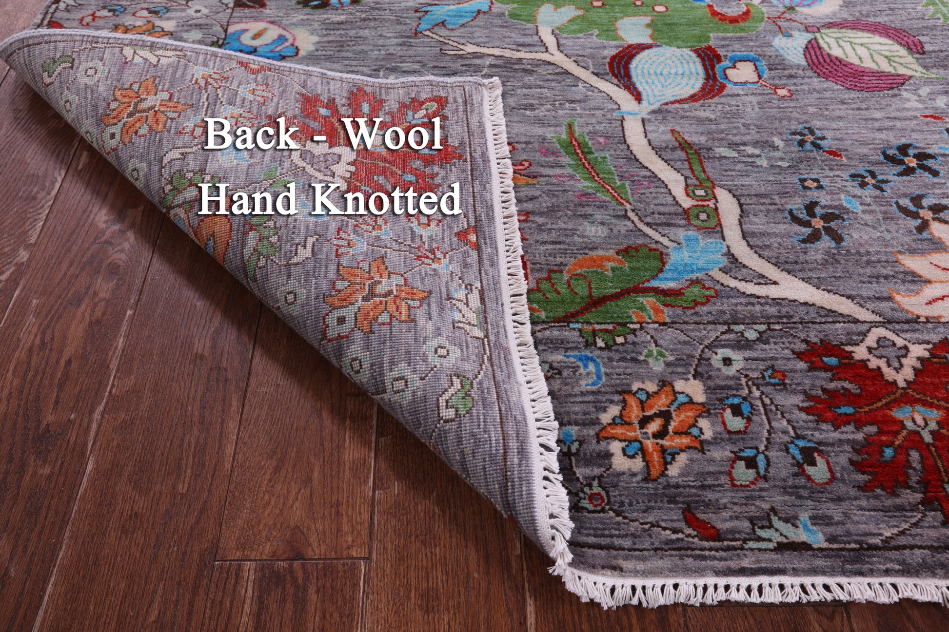 William Morris Handmade Wool Rug - 8' 10" X 12' 2" - Golden Nile