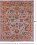 Persian Tabriz Hand Knotted Wool Rug - 8' 0" X 9' 11" - Golden Nile