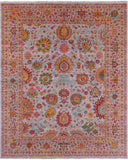 Persian Tabriz Hand Knotted Wool Rug - 8' 0" X 9' 11" - Golden Nile