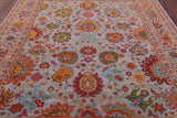 Persian Tabriz Hand Knotted Wool Rug - 8' 0" X 9' 11" - Golden Nile