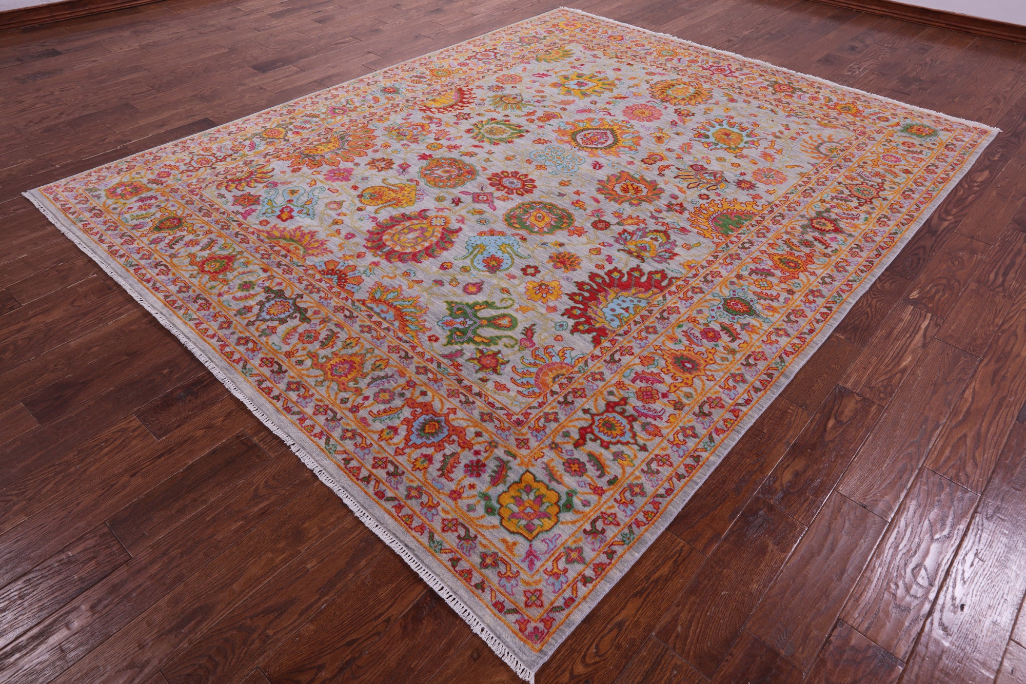 Persian Tabriz Hand Knotted Wool Rug - 8' 0" X 9' 11" - Golden Nile
