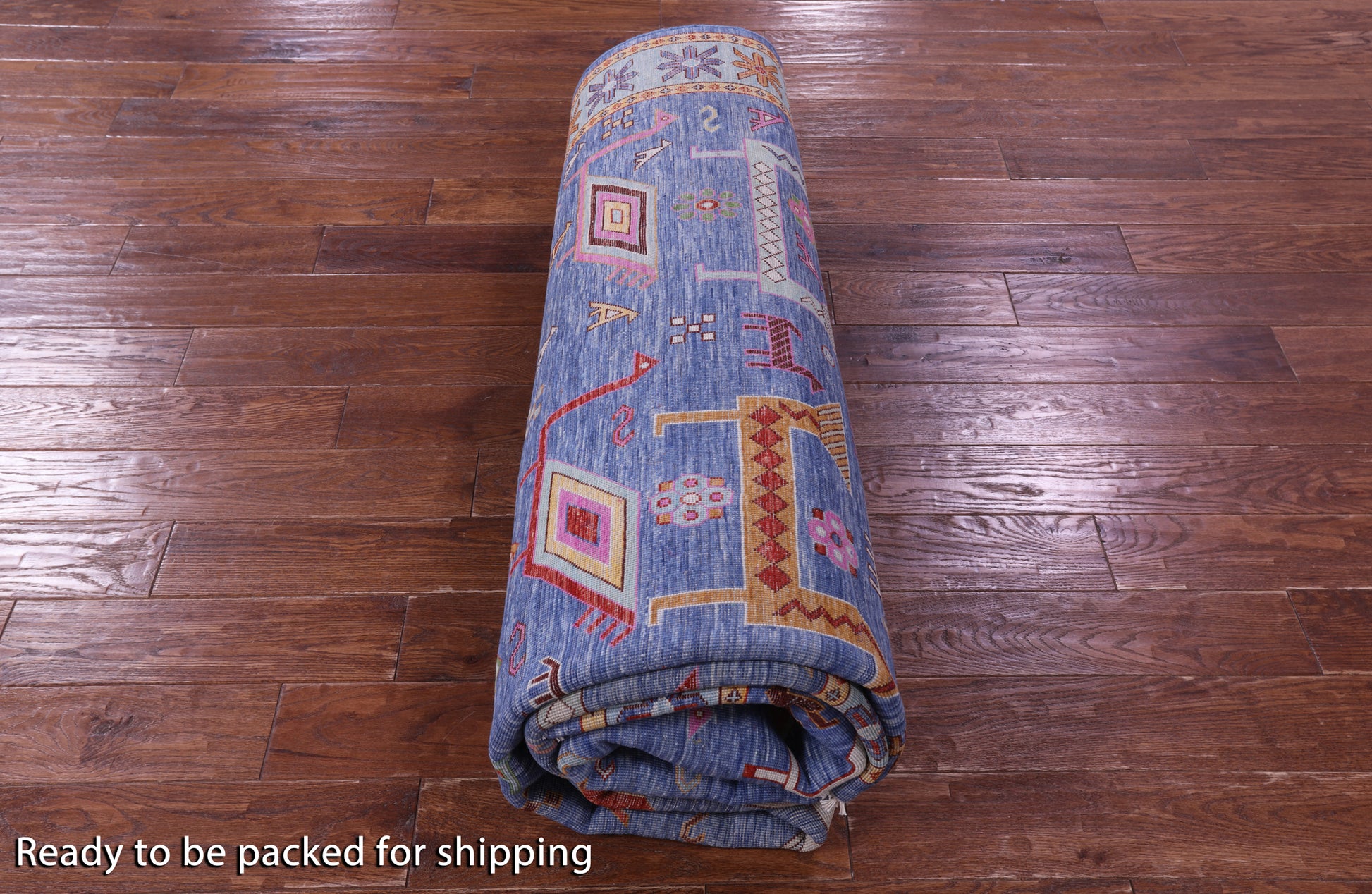 Tribal Persian Gabbeh Handmade Wool Rug - 8' 0" X 10' 2" - Golden Nile