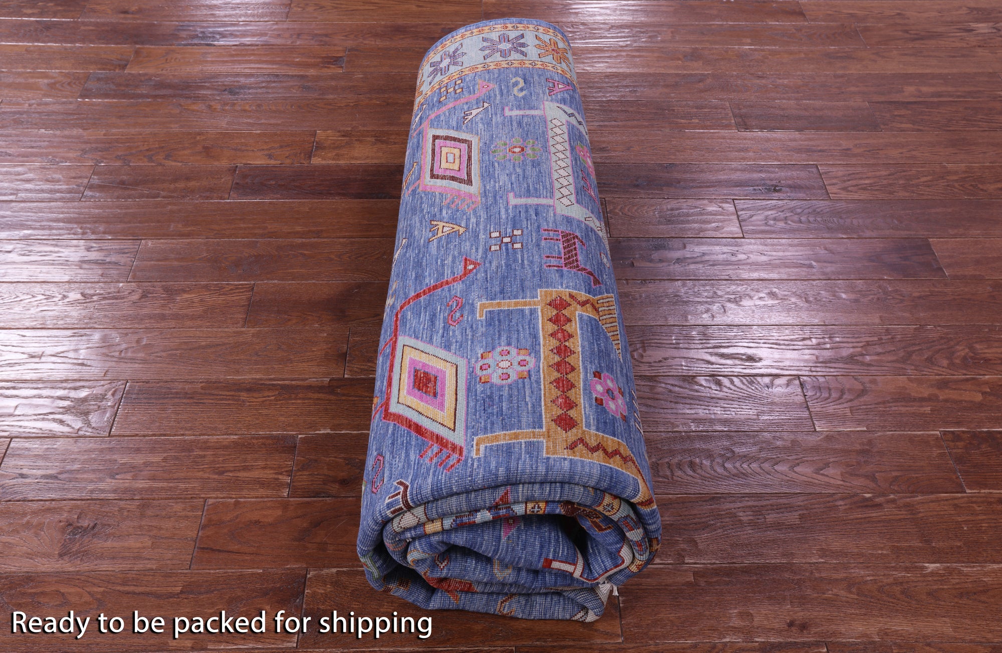 Tribal Persian Gabbeh Handmade Wool Rug - 8' 0" X 10' 2" - Golden Nile