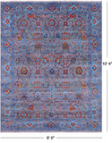 Persian Tabriz Hand Knotted Wool Rug - 8' 0" X 10' 4" - Golden Nile