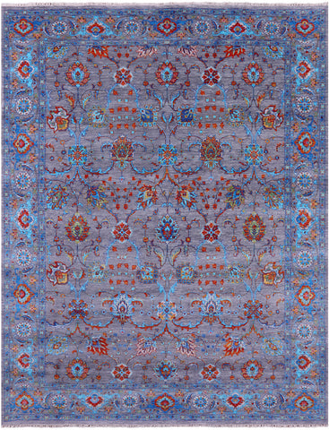 Persian Tabriz Hand Knotted Wool Rug - 8' 0