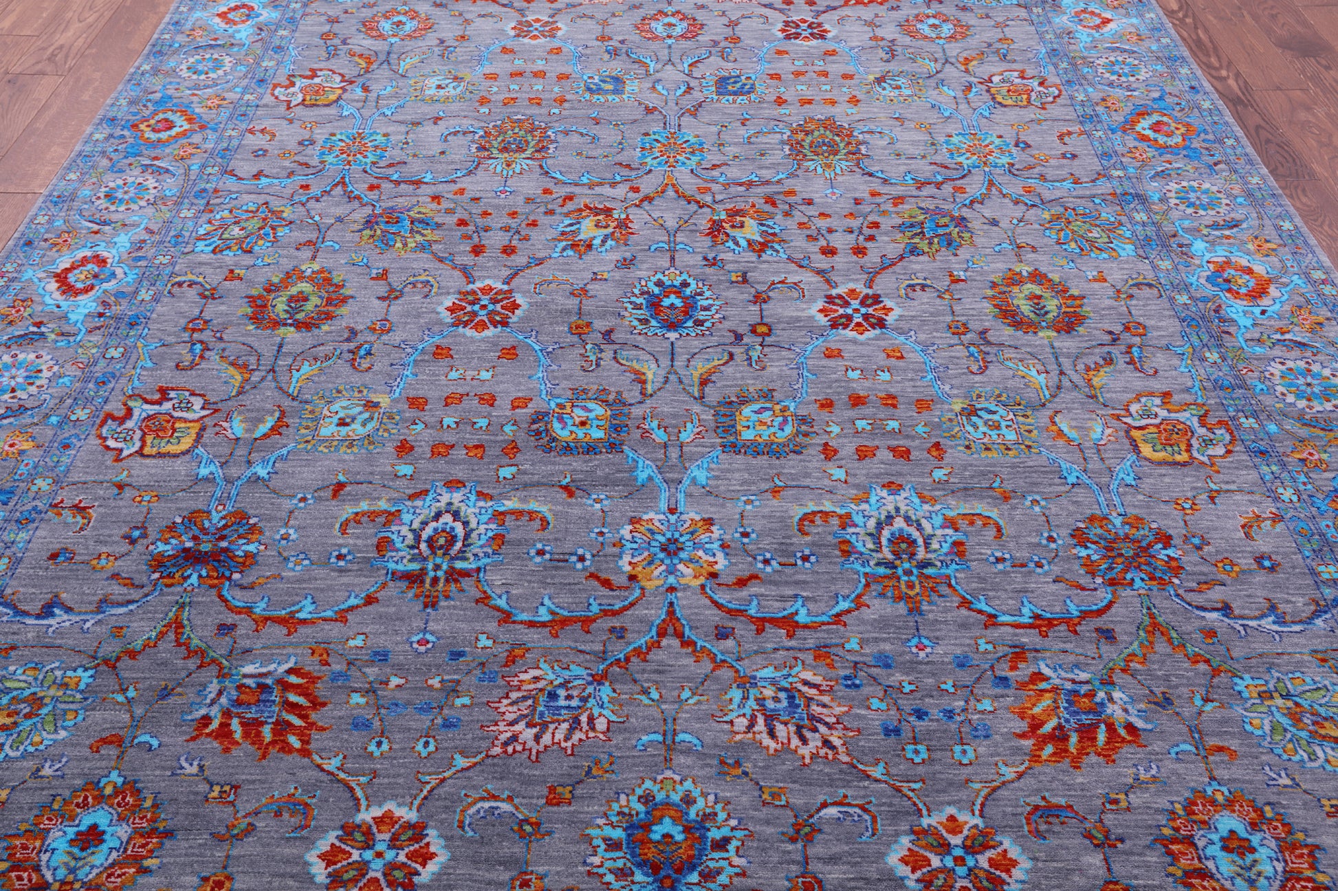 Persian Tabriz Hand Knotted Wool Rug - 8' 0" X 10' 4" - Golden Nile