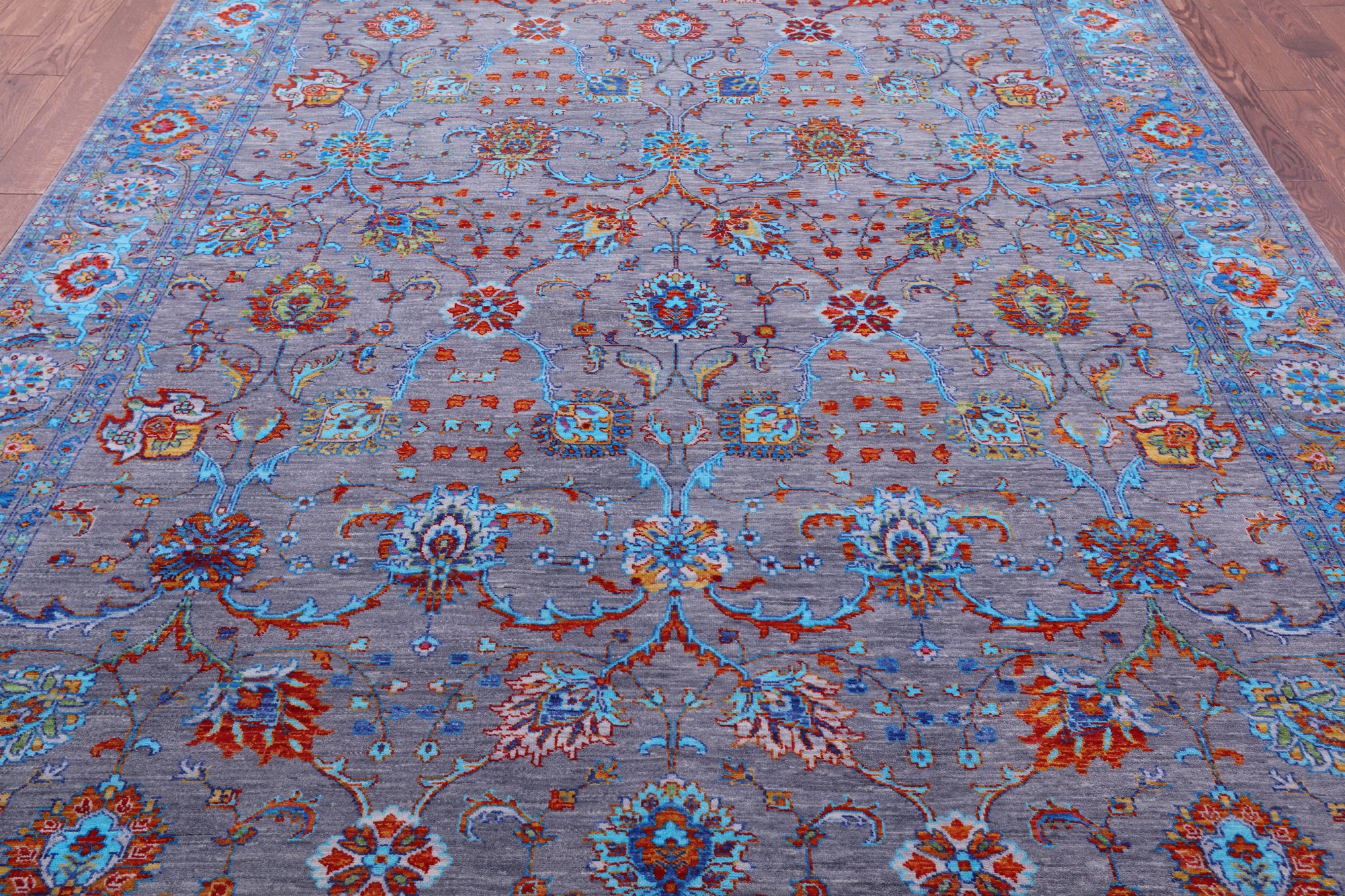 Persian Tabriz Hand Knotted Wool Rug - 8' 0" X 10' 4" - Golden Nile
