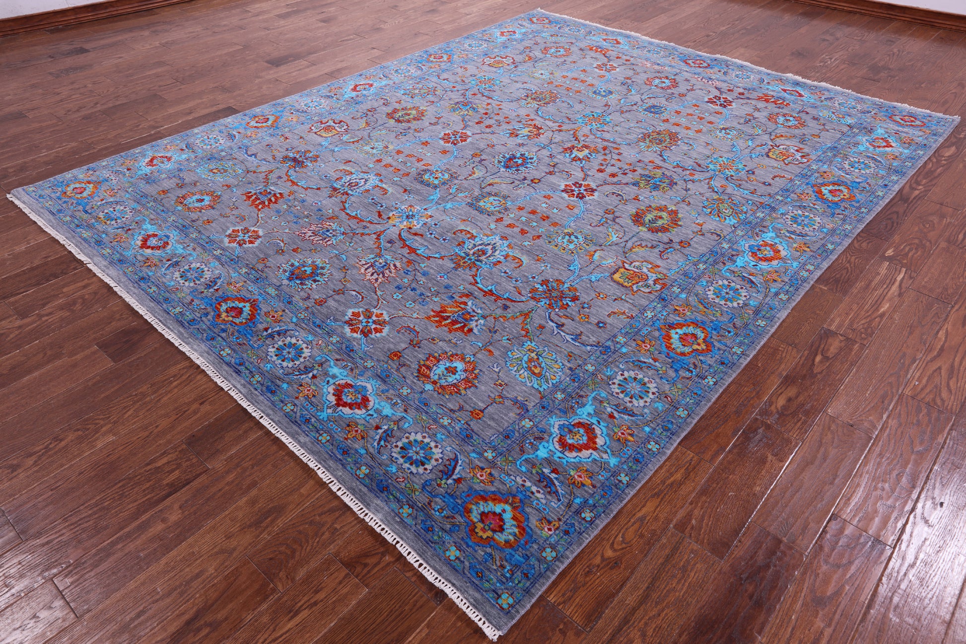Persian Tabriz Hand Knotted Wool Rug - 8' 0" X 10' 4" - Golden Nile