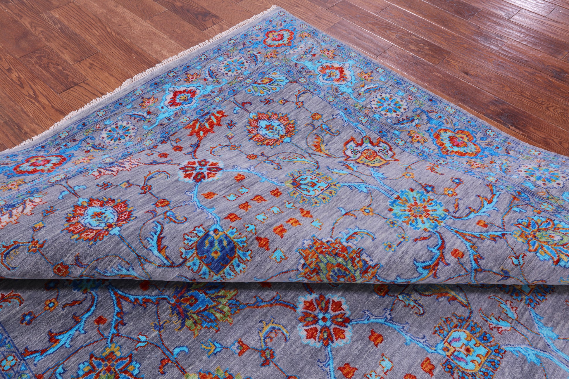Persian Tabriz Hand Knotted Wool Rug - 8' 0" X 10' 4" - Golden Nile