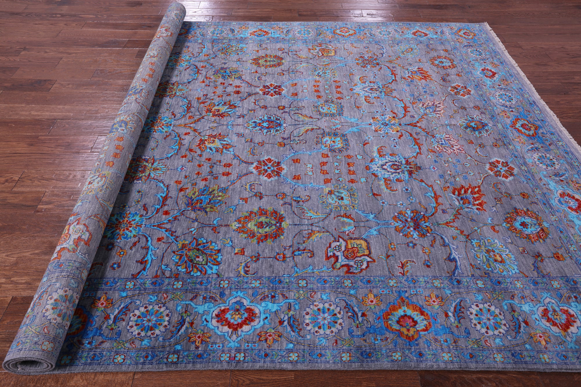 Persian Tabriz Hand Knotted Wool Rug - 8' 0" X 10' 4" - Golden Nile