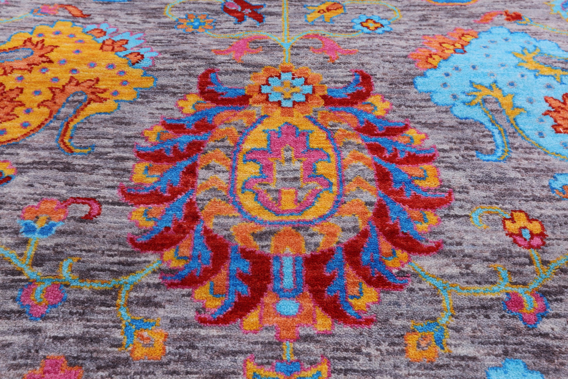 Persian Tabriz Handmade Wool Rug - 9' 0" X 12' 2" - Golden Nile