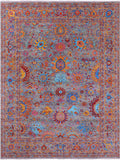 Persian Tabriz Handmade Wool Rug - 9' 0" X 12' 2" - Golden Nile