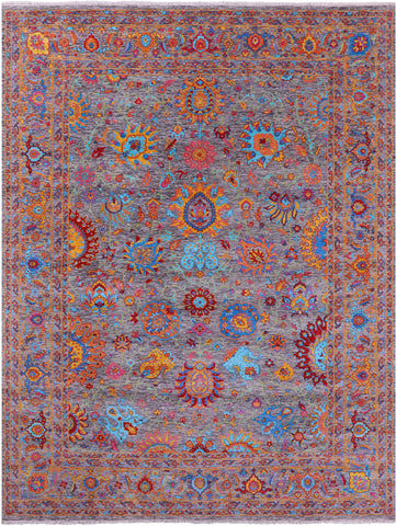 Persian Tabriz Handmade Wool Rug - 9' 0